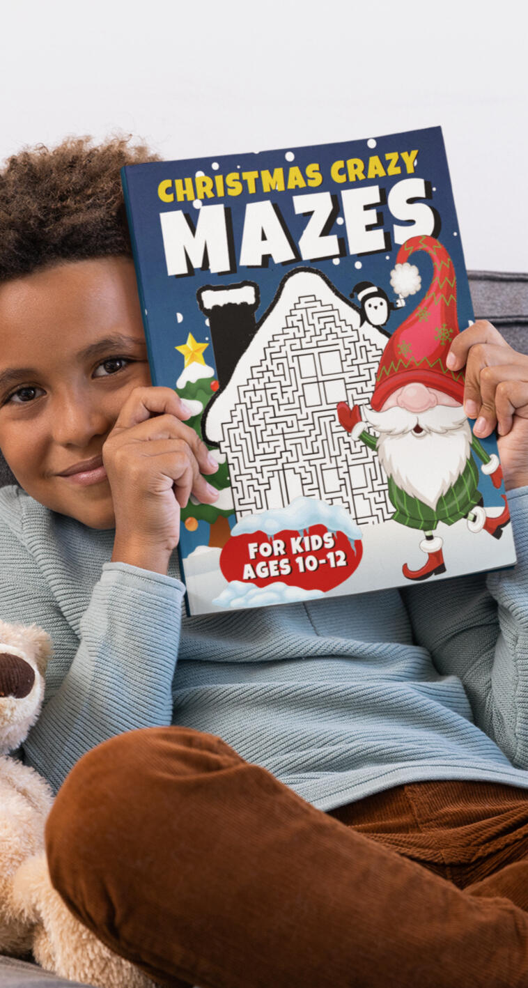 Christmas Crazy Mazes for Kids Cover